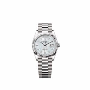 Rolex Day-Date 36 128239 White Gold White Mother of Pearl Diamond Dial President (2026)