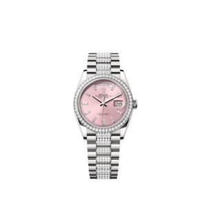 Rolex Day-Date 36 128349RBR White Gold Pink Diamond Dial Diamond-Set President Diamond Bezel (2026)