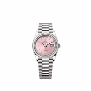 Rolex Day-Date 36 128399TBR White Gold Pink Diamond Dial President Diamond Bezel (2026)