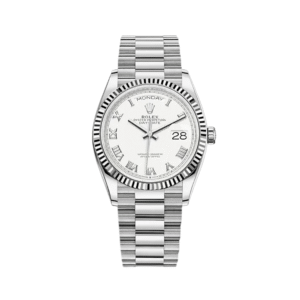 Rolex Day-Date 36 128239 White Gold White Dial