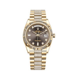 Rolex Day-Date 36 128238 Yellow Gold Grey Diamond Dial