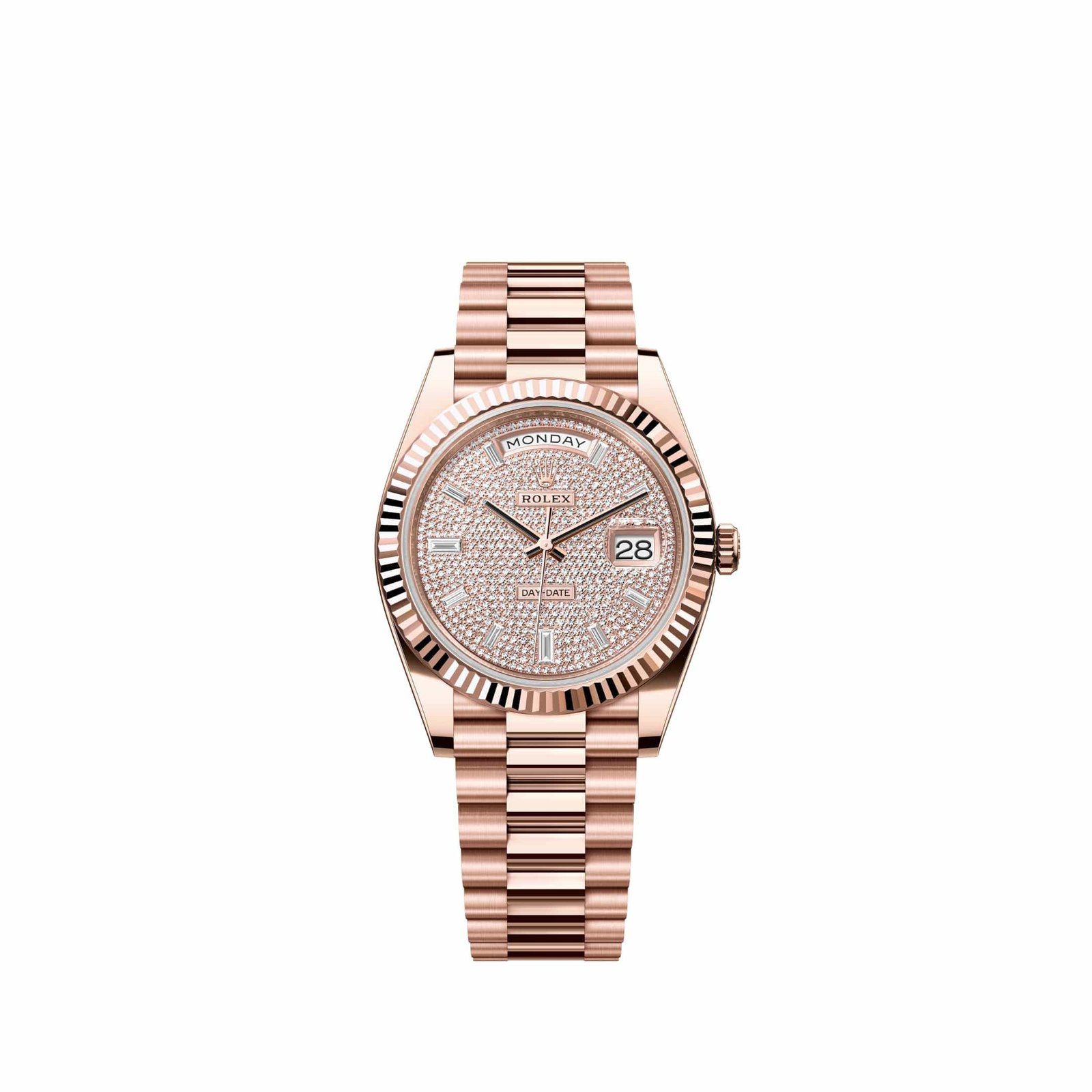 Rolex Day-Date 40 228235 Rose Gold Diamond-Paved Dial President (2026)