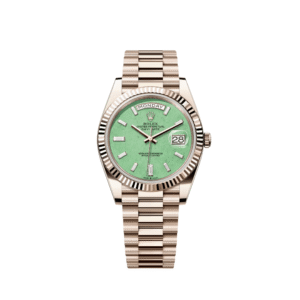 Rolex Day-Date 40 228235JG Jubilee Gold Light Green Aventurine Diamond Dial President (2026)