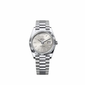 Rolex Day-Date 40 228236 Platinum Silver Diamond Dial President (2026)