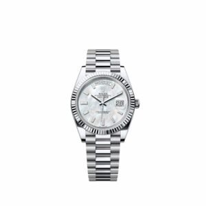 Rolex Day-Date 40 228236 Platinum White Mother of Pearl Diamond Dial President (2026)