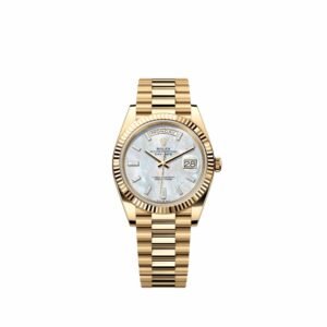 Rolex Day-Date 40 228238 Yellow Gold White Mother of Pearl Diamond Dial President (2026)