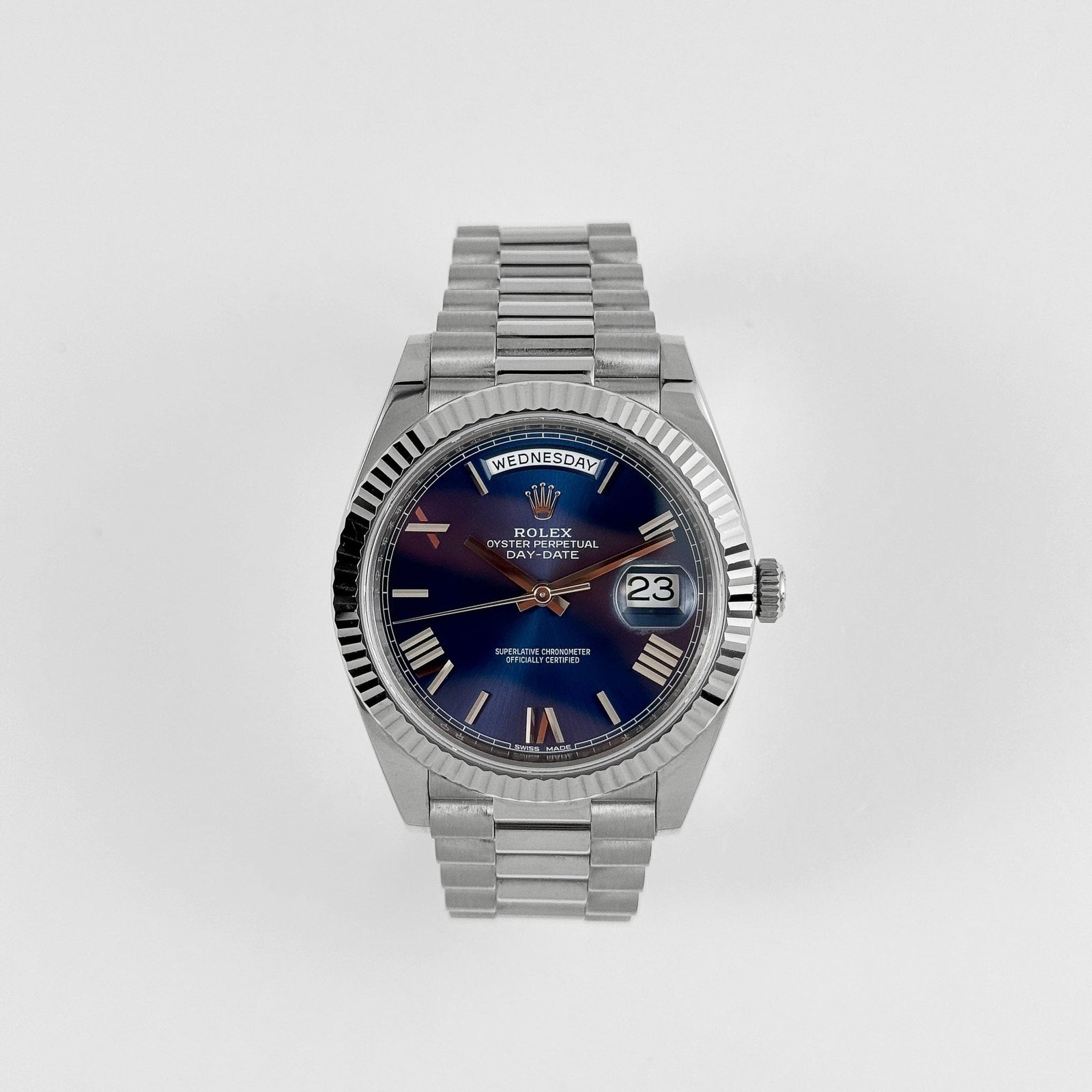 Rolex Day-Date 40 228239 White Gold Blue Dial (2018) - Image 3
