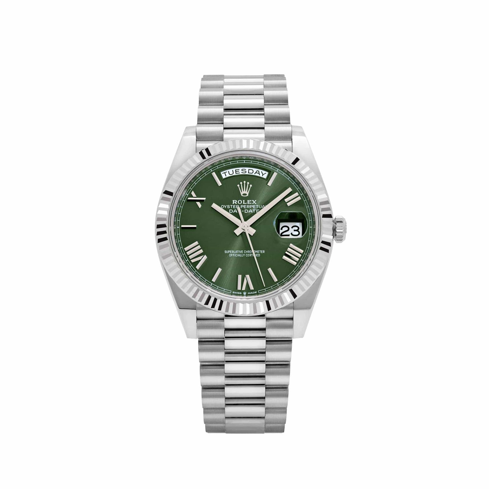 Rolex Day-Date 40 228239 White Gold Olive Dial (2020)