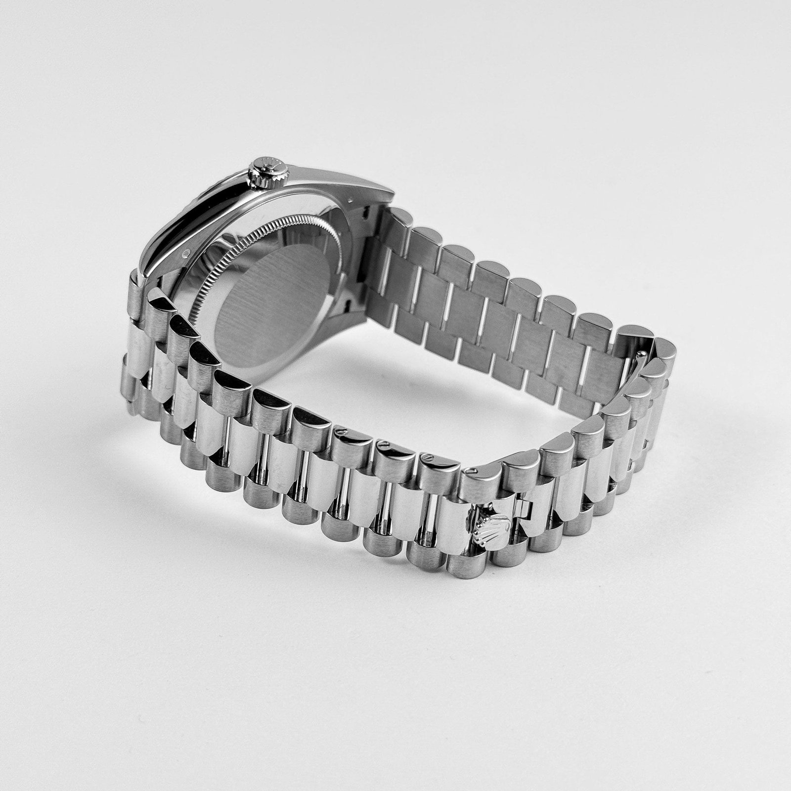 Rolex-Day Date 40 228239 White Gold Silver Stripe Motif Dial (2018) - Image 10