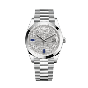 Rolex Day-Date 40 228206 Platinum Diamond-Paved Dial