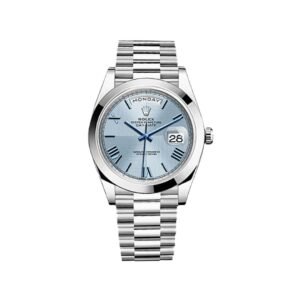 Rolex Day-Date 40 228206 Platinum Ice Blue Roman Dial