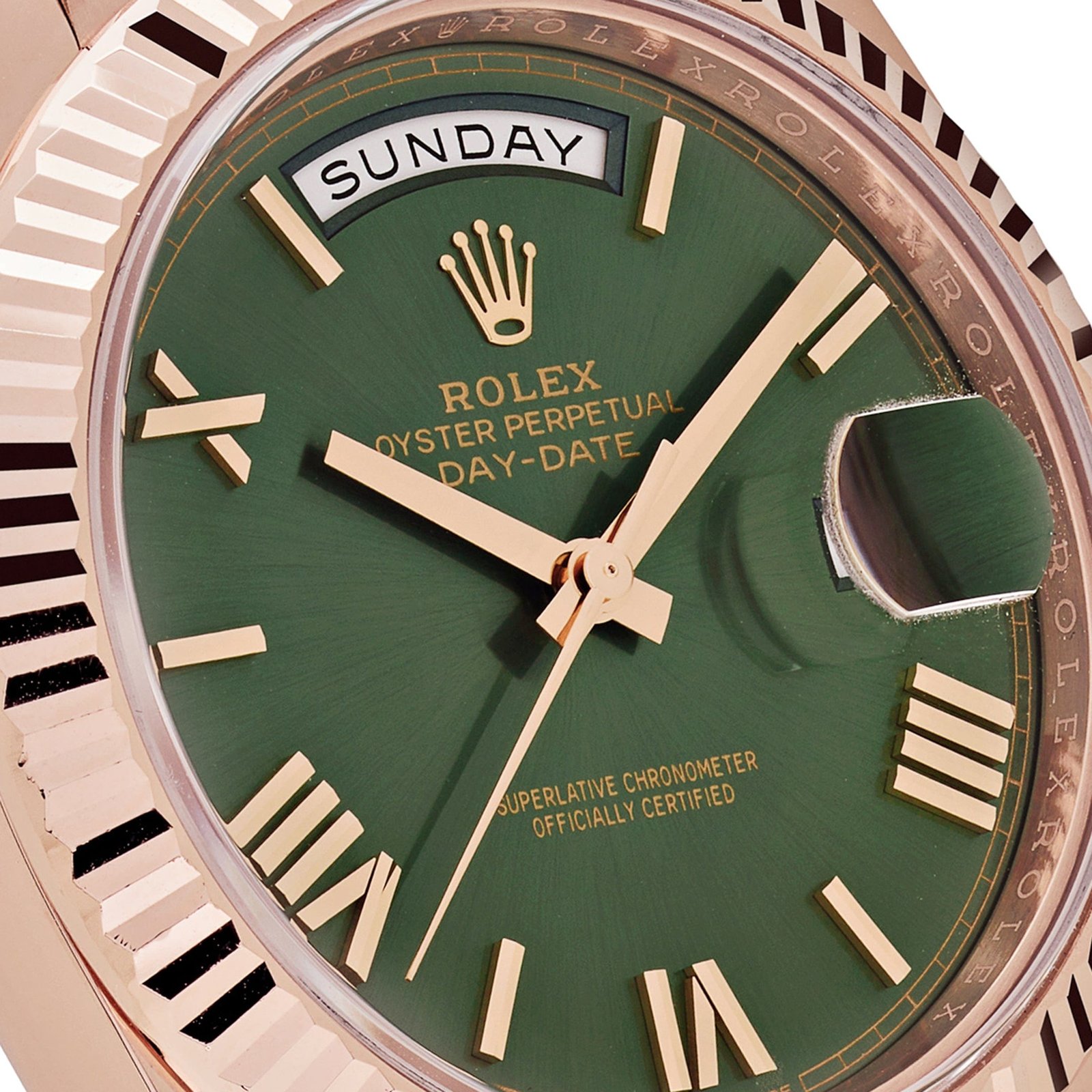 Rolex Day-Date 40 228235 Rose Gold Olive Green Dial (2021) - Image 5