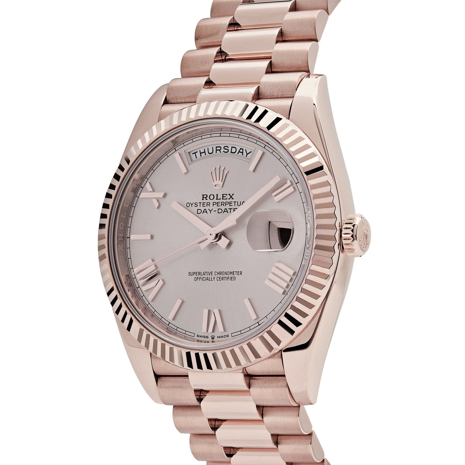 Rolex Day-Date 40 228235 Rose Gold Sundust Roman Dial - Image 3