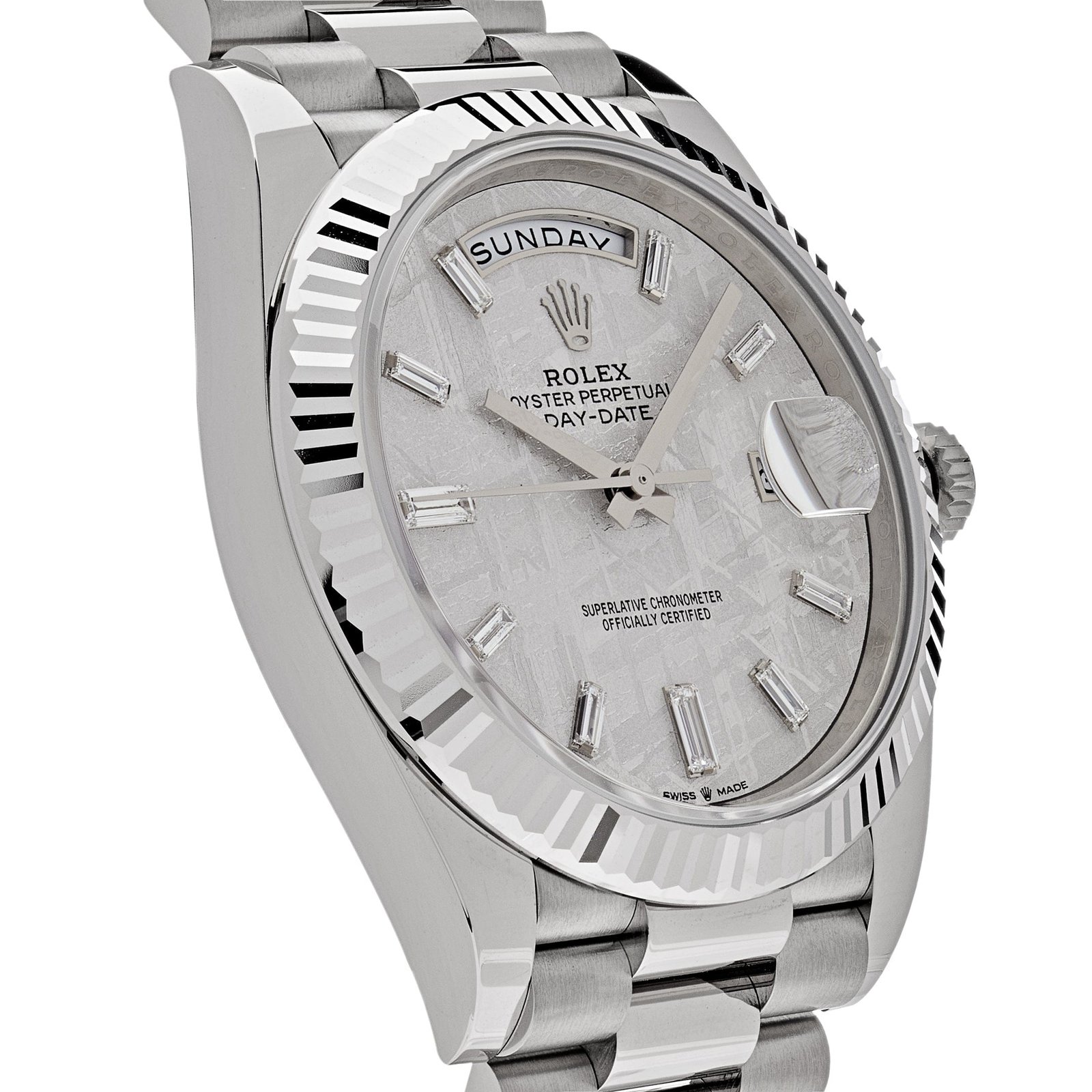 Rolex Day-Date 40 228239 White Gold Meteorite Diamond Dial - Image 2