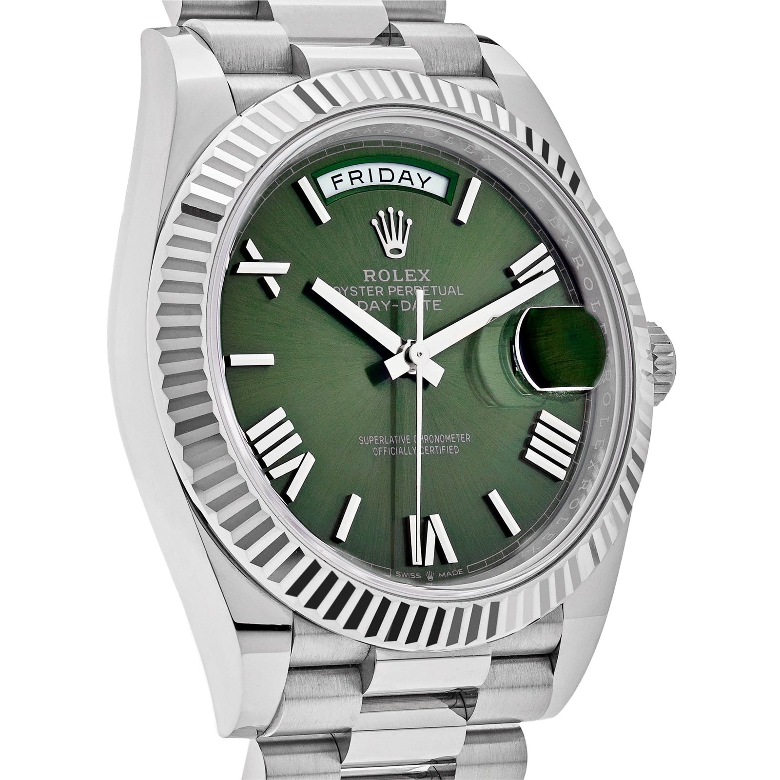 Rolex Day-Date 40 228239 White Gold Olive Dial (2020) - Image 5