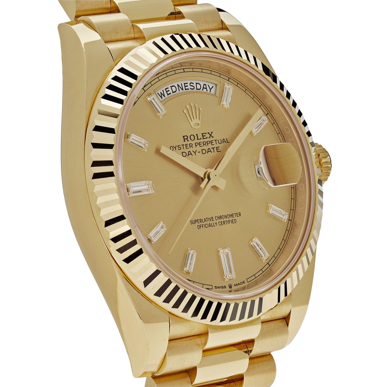 Rolex Day-Date 40 228238 Yellow Gold Champagne Diamond Dial (2025) - Image 3