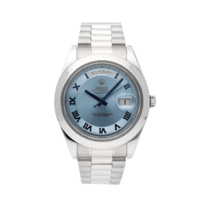 Rolex Day-Date 41 218206 Platinum Ice Blue Dial