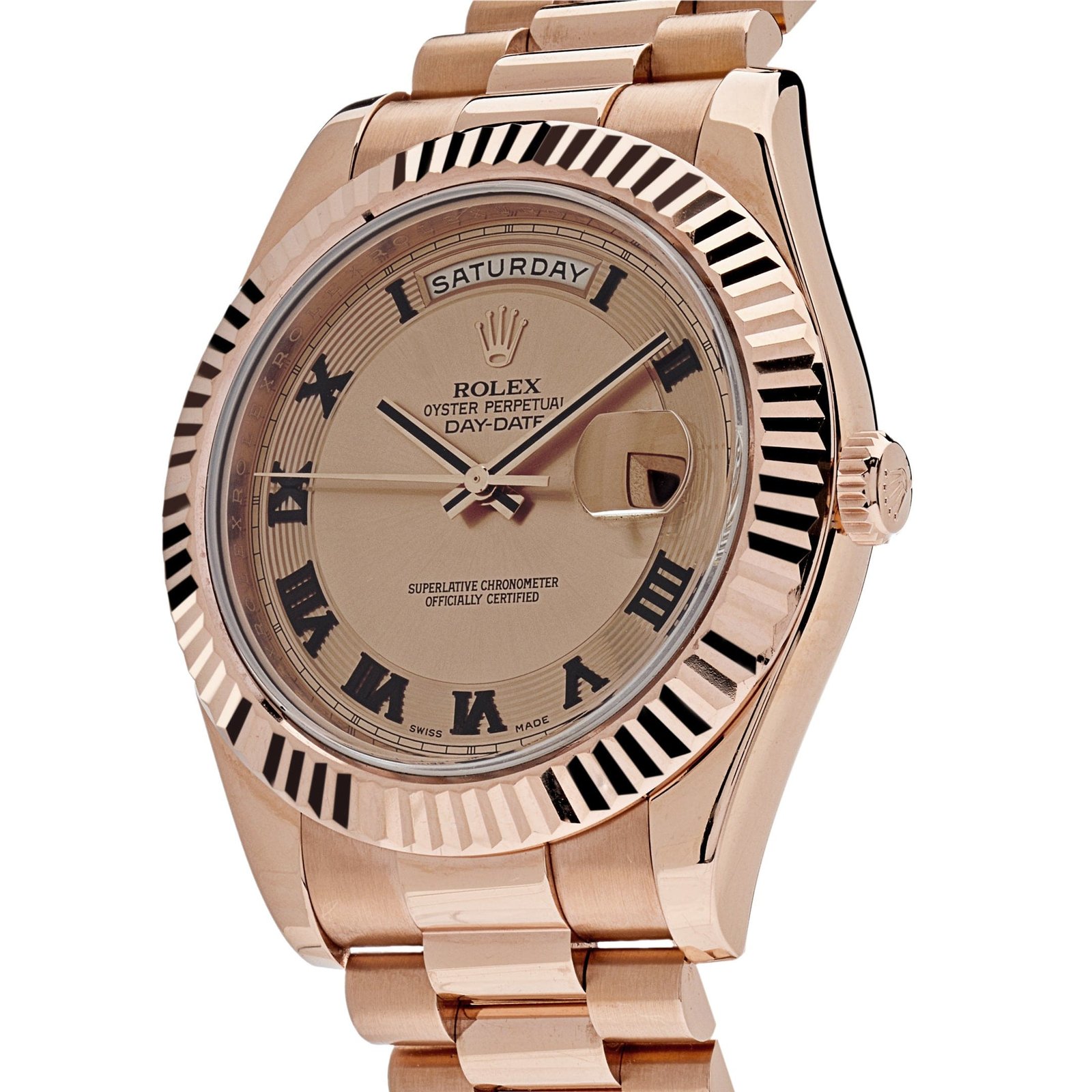 Rolex Day-Date II 218235 Rose Gold Pink Dial - Image 2