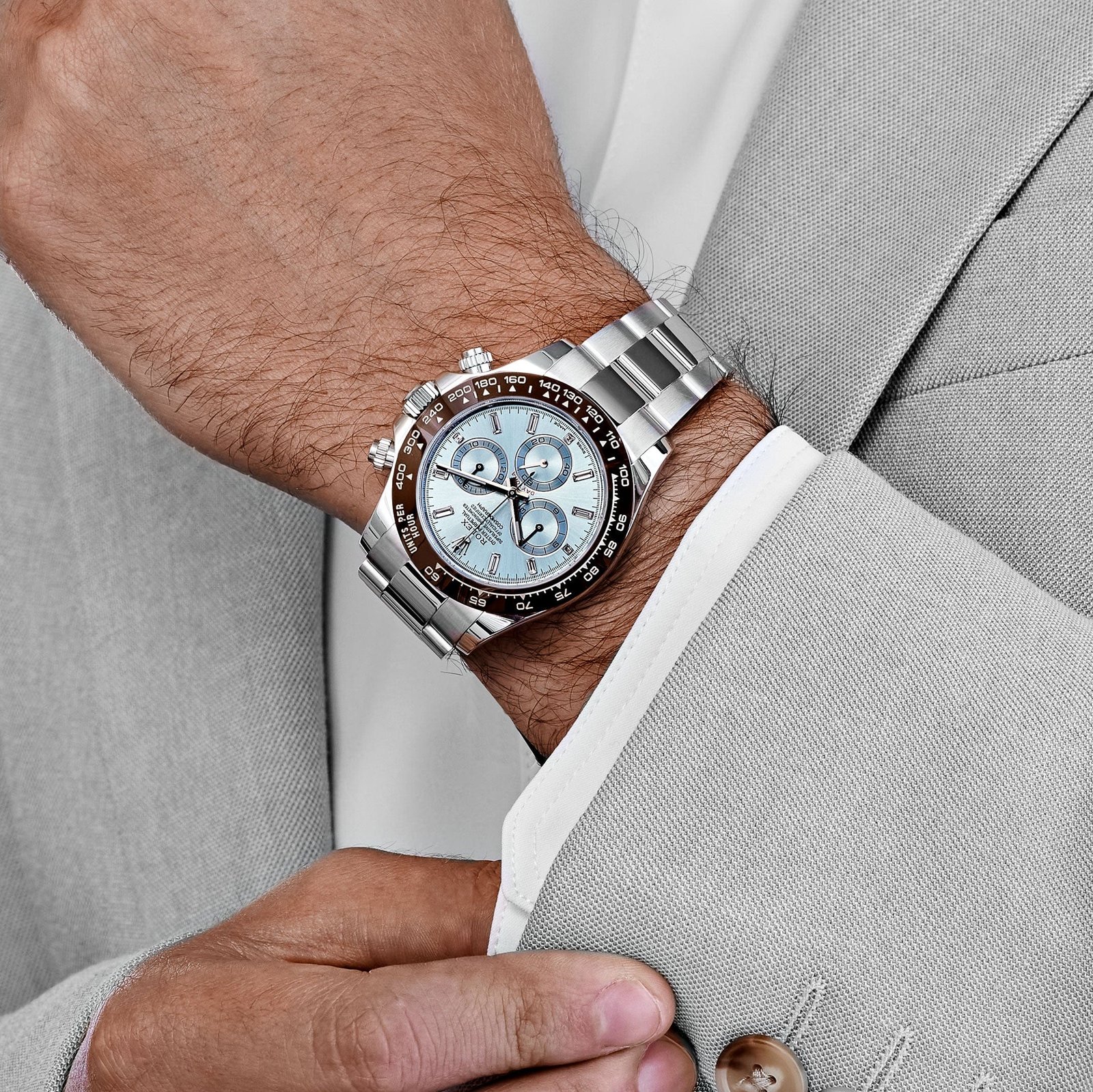 Rolex Daytona 116506 Platinum Ice Blue Baguette Diamond Dial (2021) - Image 3
