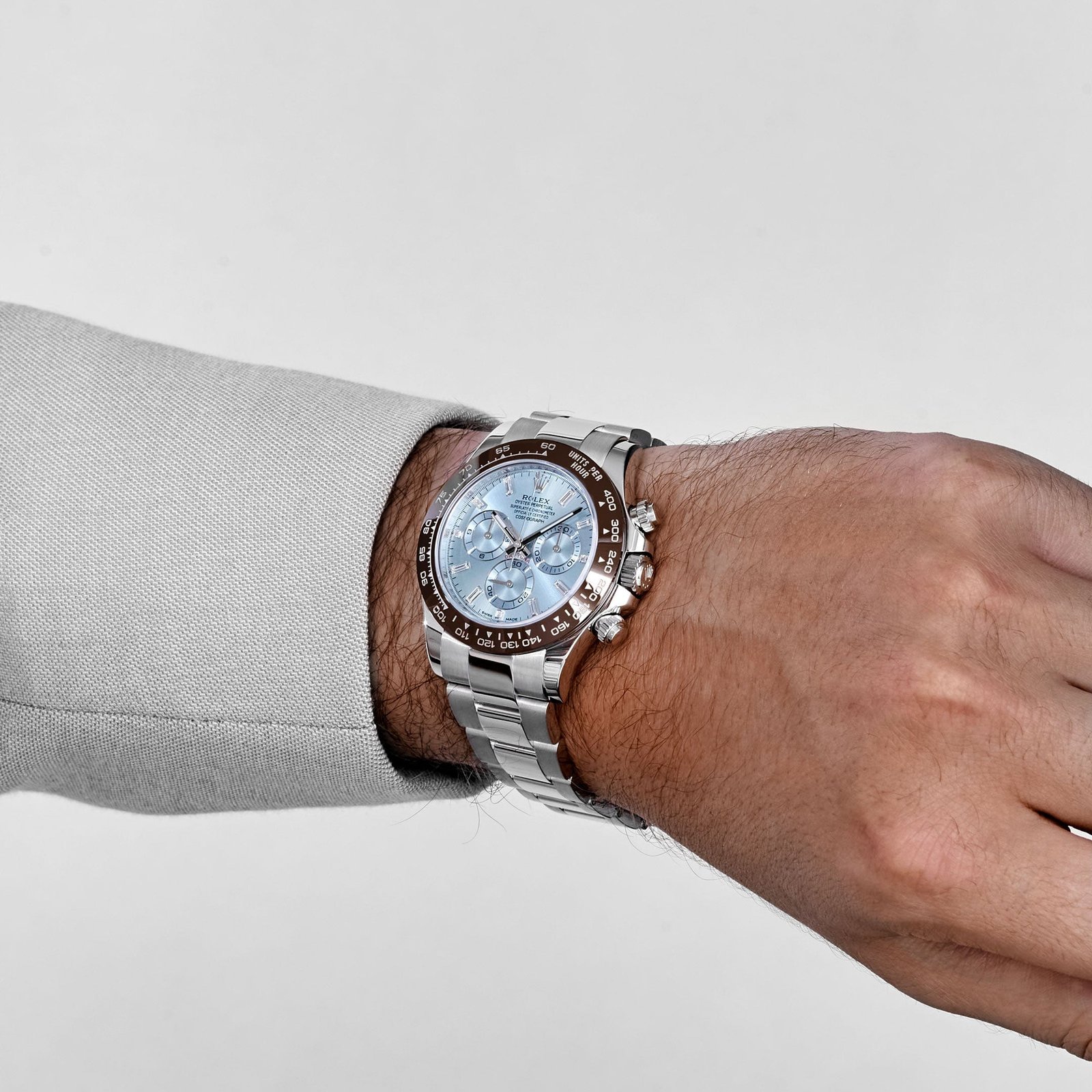Rolex Daytona 116506 Platinum Ice Blue Baguette Diamond Dial (2021) - Image 2