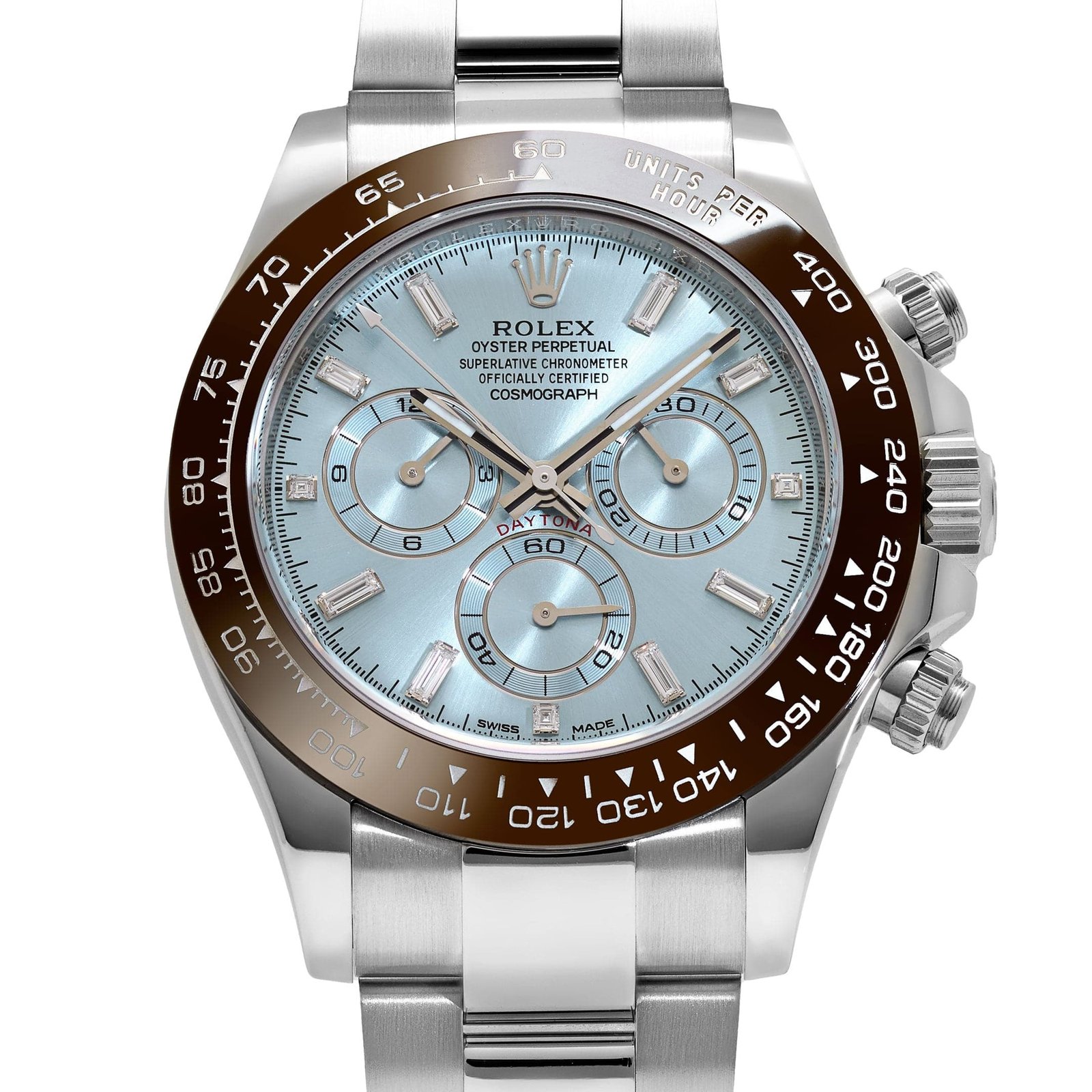 Rolex Daytona 116506 Platinum Ice Blue Baguette Diamond Dial (2021) - Image 4