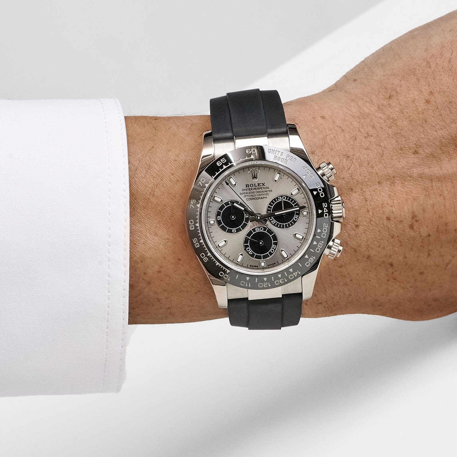 Rolex Daytona 116519LN 'Ghost' White Gold Steel and Bright Black Dial - Image 2