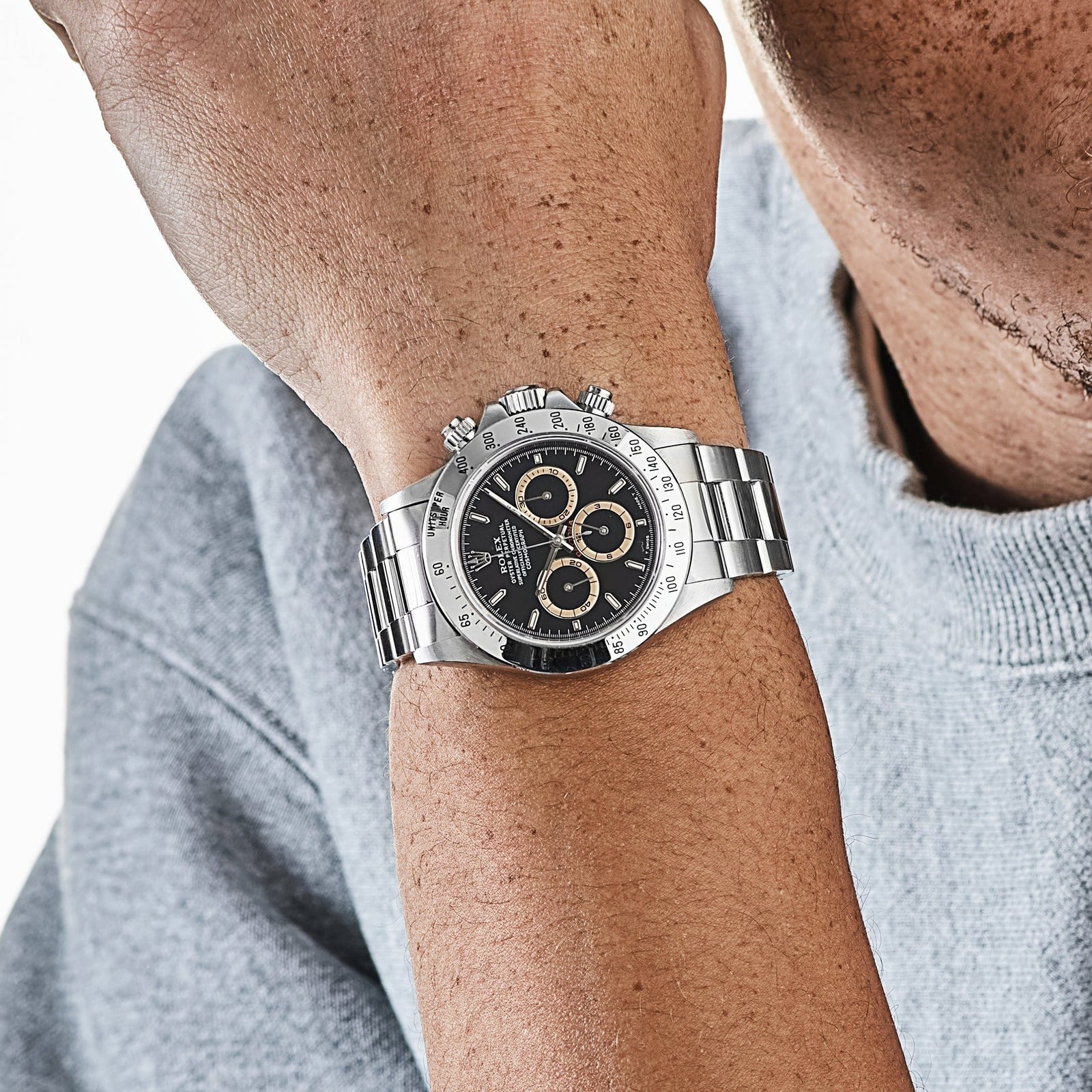 Rolex Daytona 16520 Stainless Steel Black Patrizzi Dial Zenith - Image 2