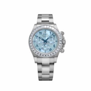 Rolex Daytona 126576TBR Platinum Ice Blue Arabic Dial Diamond Baguette Bezel (2026)