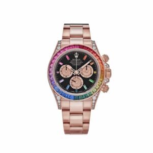 Rolex Daytona 116595RBOW 'Rainbow' Rose Gold Black Dial Sapphire Bezel