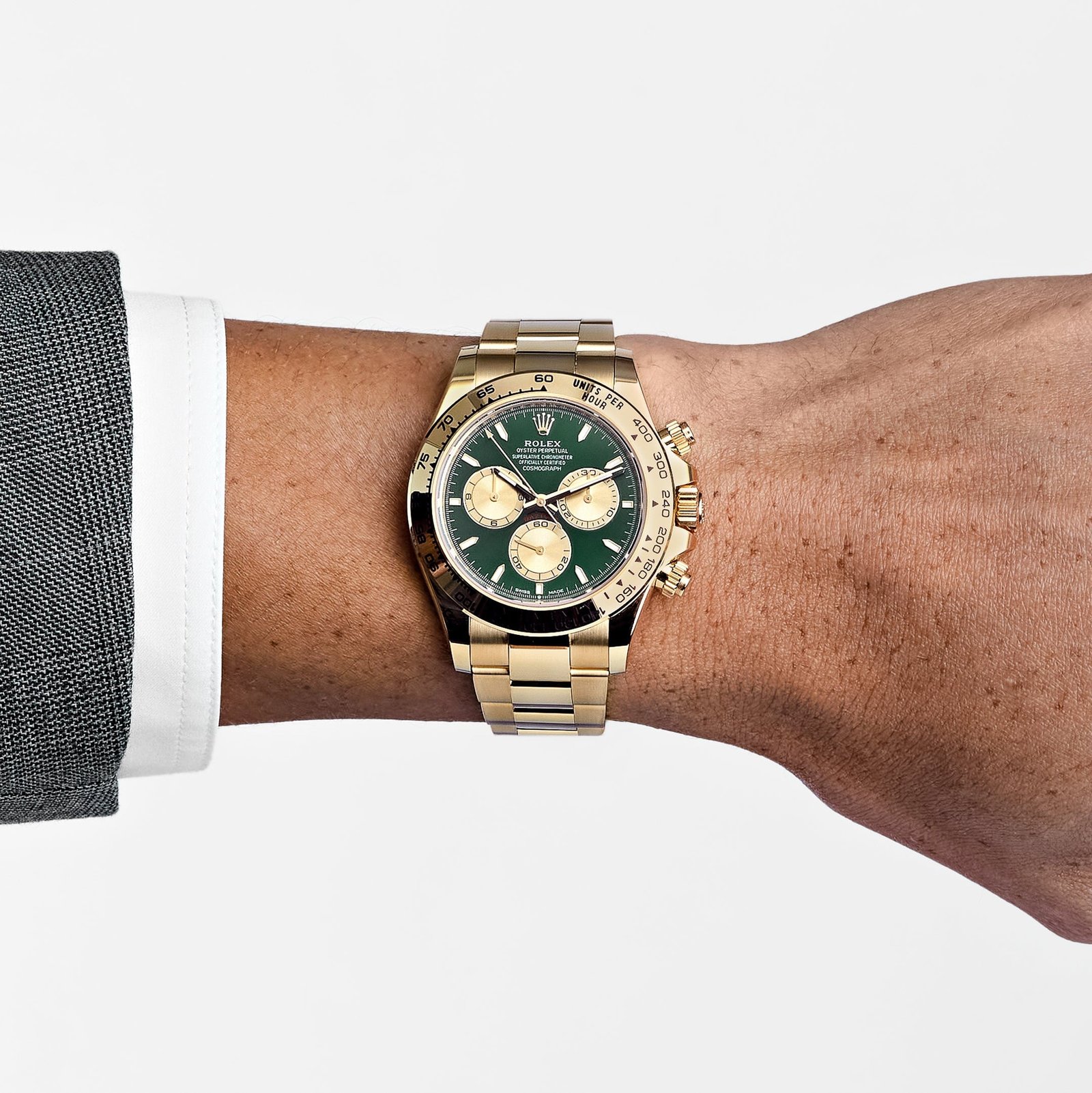 Rolex Daytona 126508 'John Mayer 2.0' Yellow Gold Bright Green and Golden Dial (2026) - Image 2