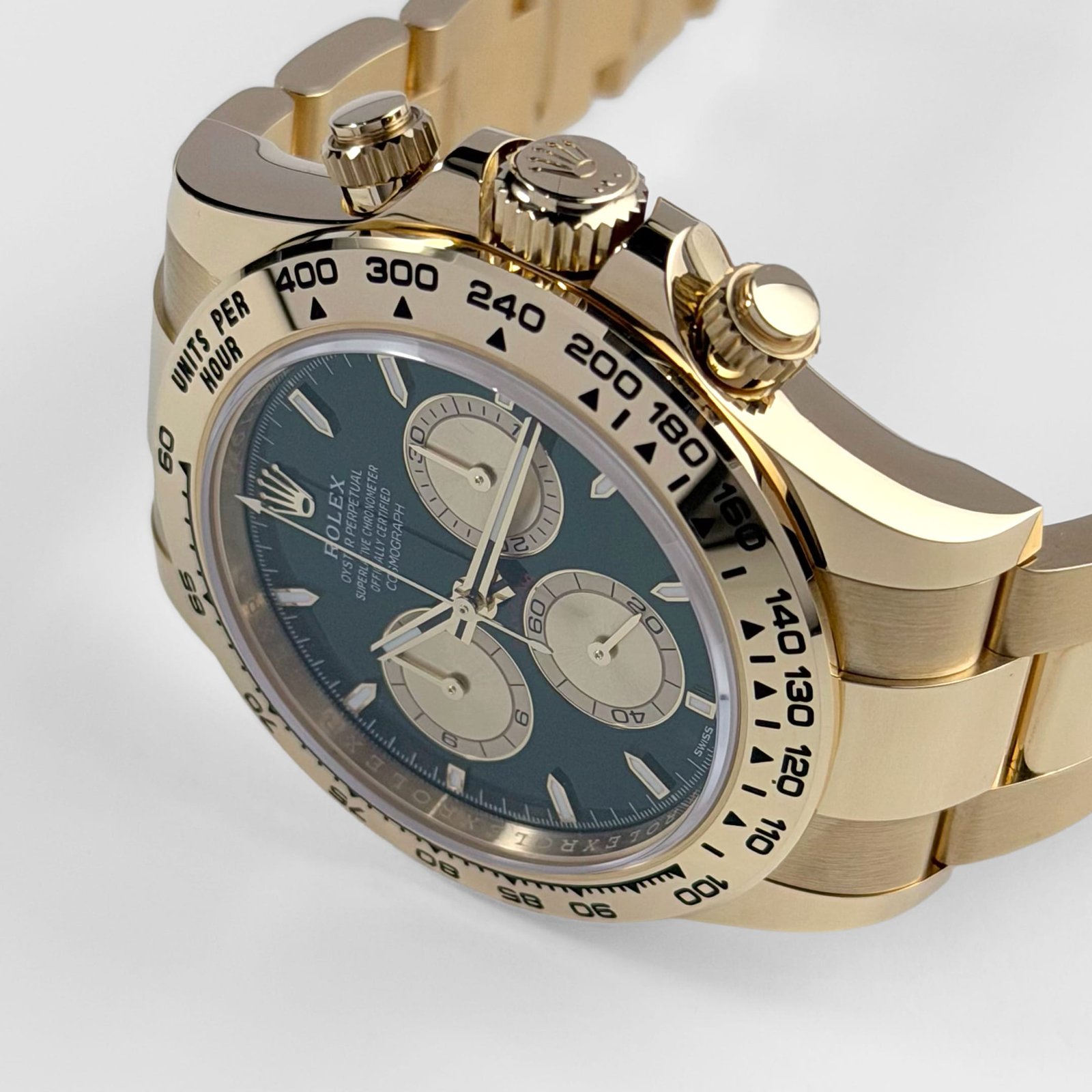 Rolex Daytona 126508 'John Mayer 2.0' Yellow Gold Bright Green and Golden Dial (2026) - Image 6
