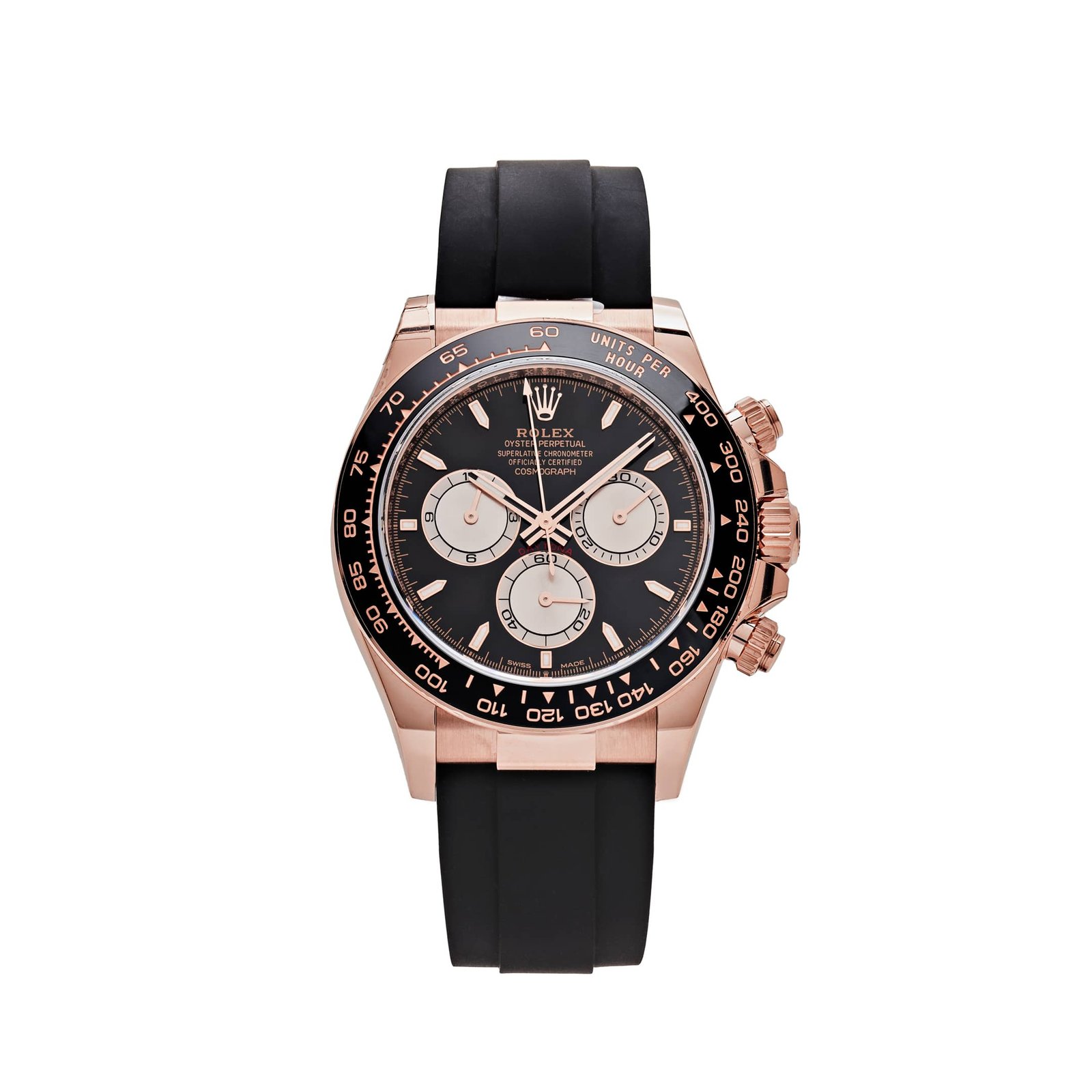 Rolex Daytona 126515LN Rose Gold Bright Black and Sundust Dial