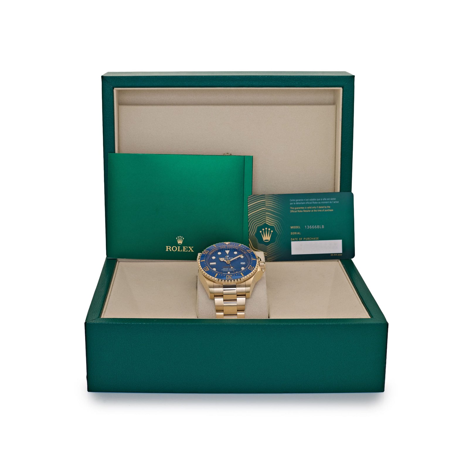 Rolex Deepsea 136668LB Yellow Gold Blue Dial Oyster (2026) - Image 5