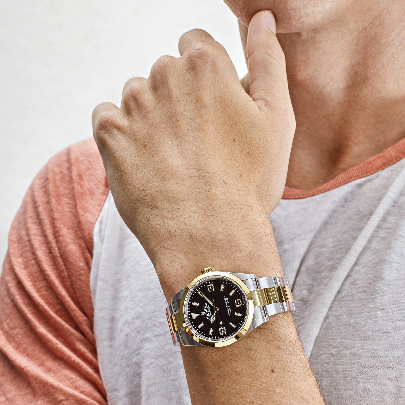 Rolex Explorer 124273 Yellow Gold Stainless Steel Black Dial - Image 2