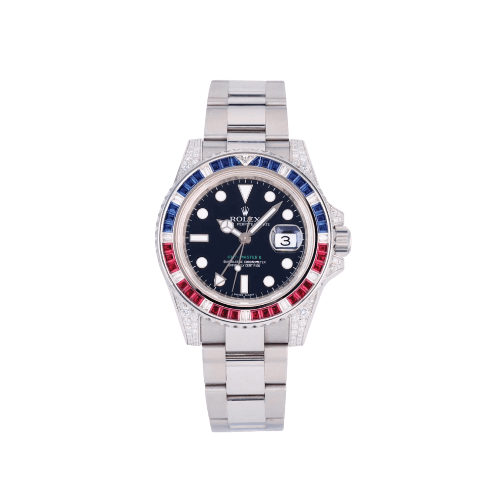 Rolex GMT-Master II 116759SARU White Gold Black Dial
