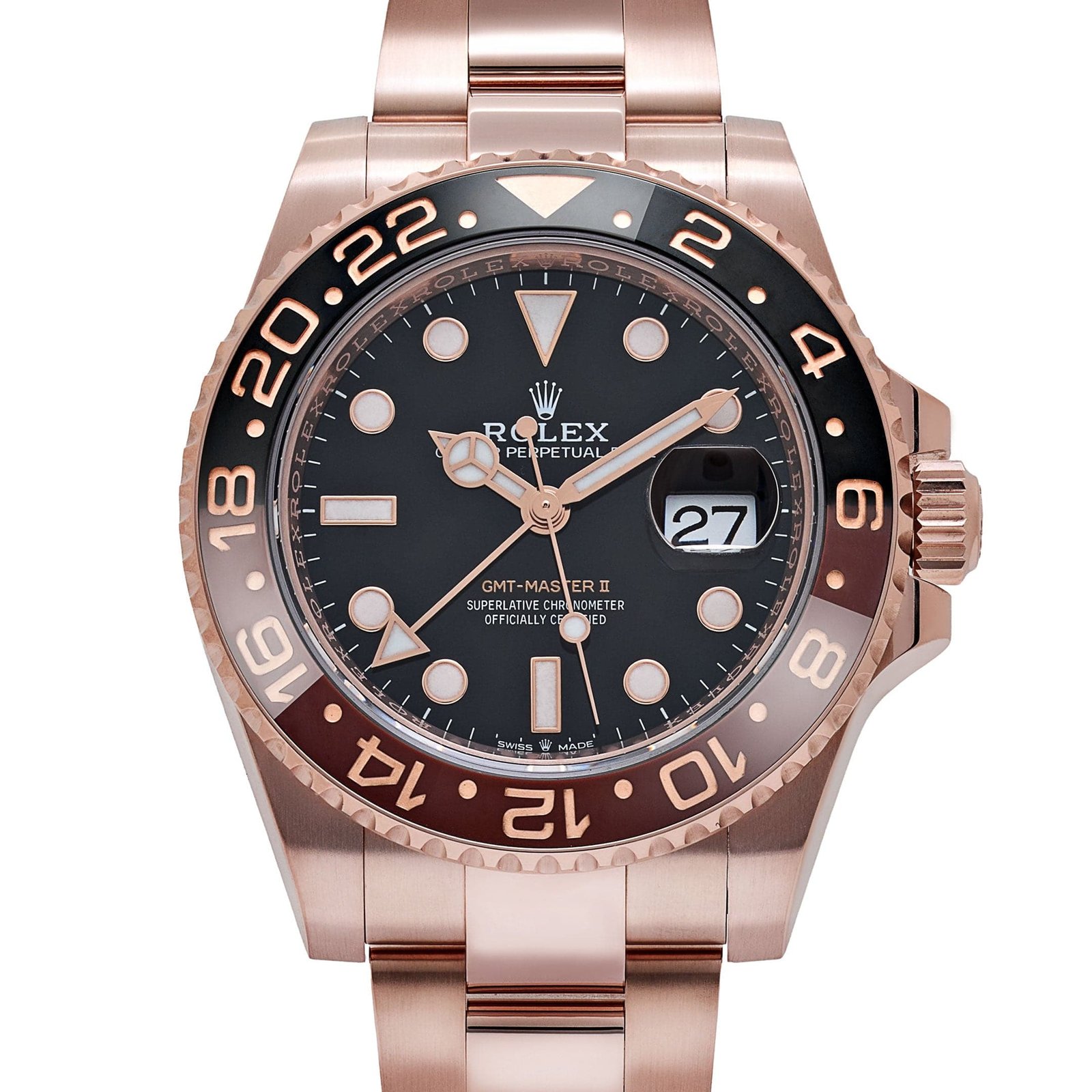 Rolex GMT-Master II 126715CHNR 'Root Beer' Rose Gold Black Dial (2023) - Image 4