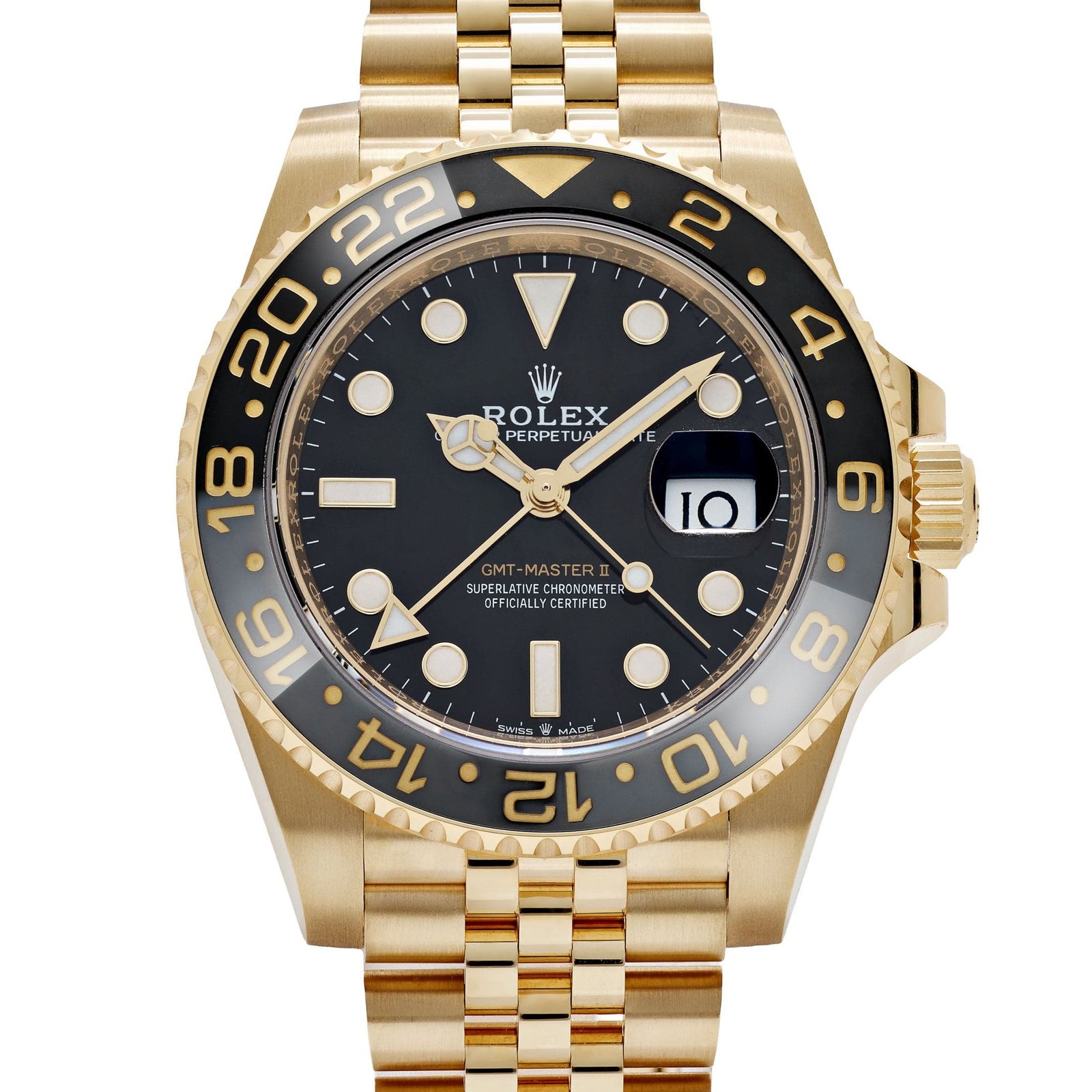 Rolex GMT-Master II 126718GRNR Yellow Gold Black Dial Jubilee (2026) - Image 4