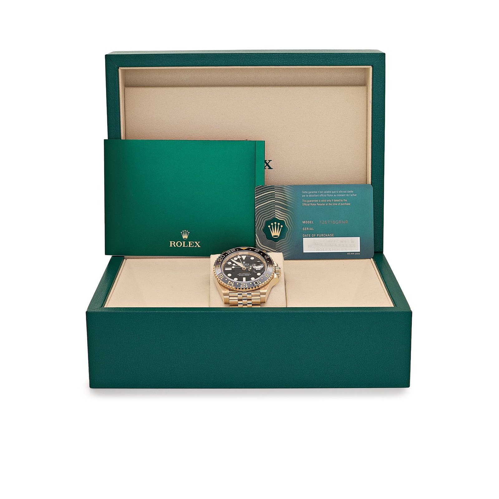 Rolex GMT-Master II 126718GRNR Yellow Gold Black Dial Jubilee (2026) - Image 9