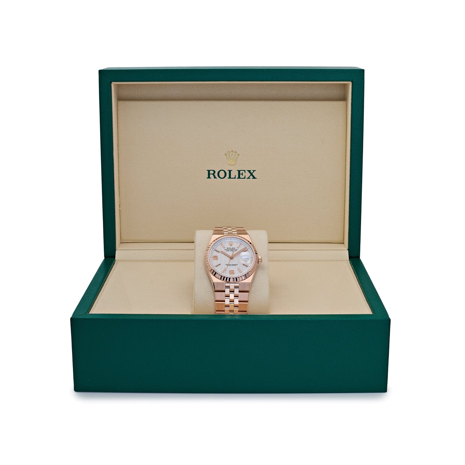 Rolex Land-Dweller 127235 Rose Gold White Dial (2025) - Image 8