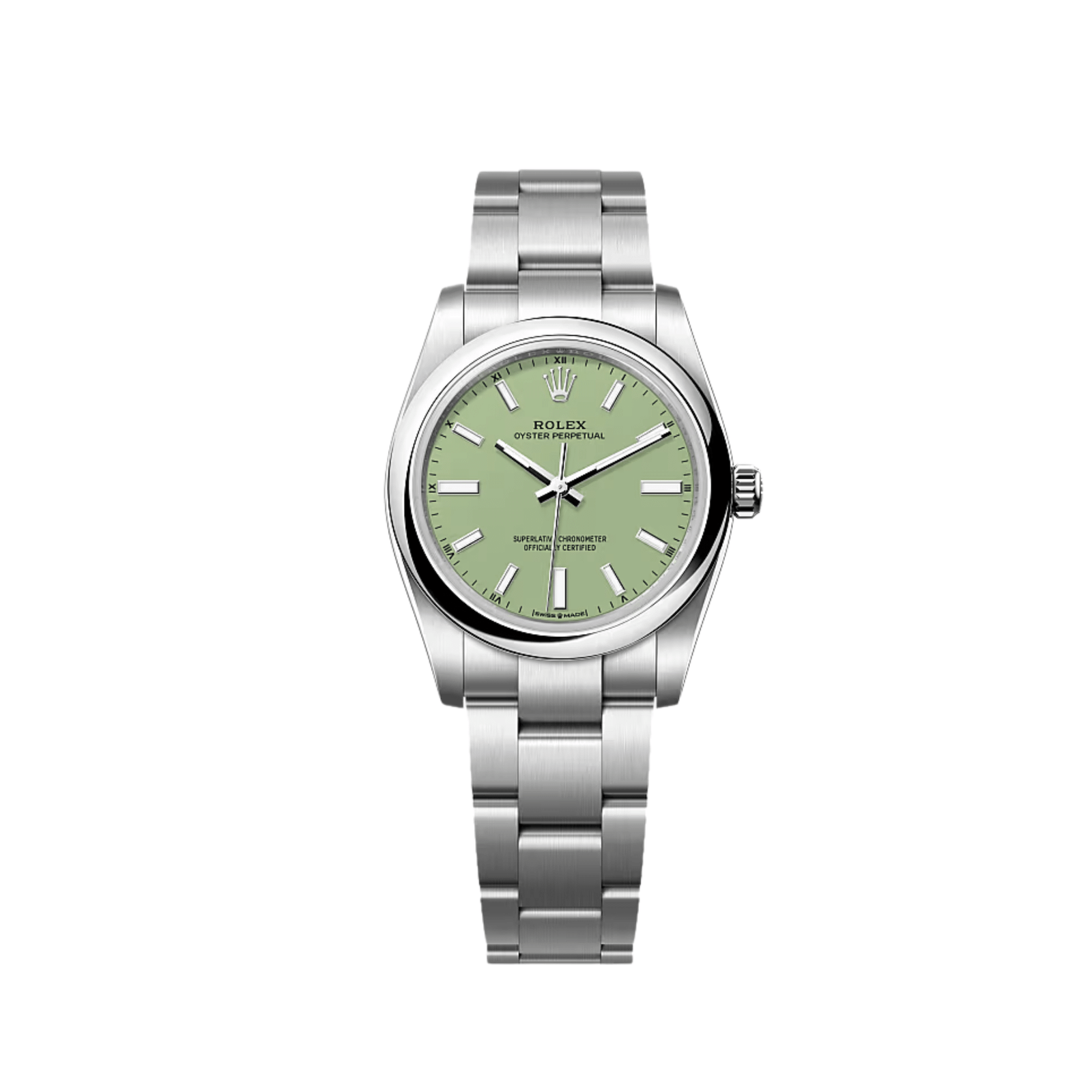 Rolex Oyster Perpetual 34 124200 Stainless Steel Pistachio Dial (2026)