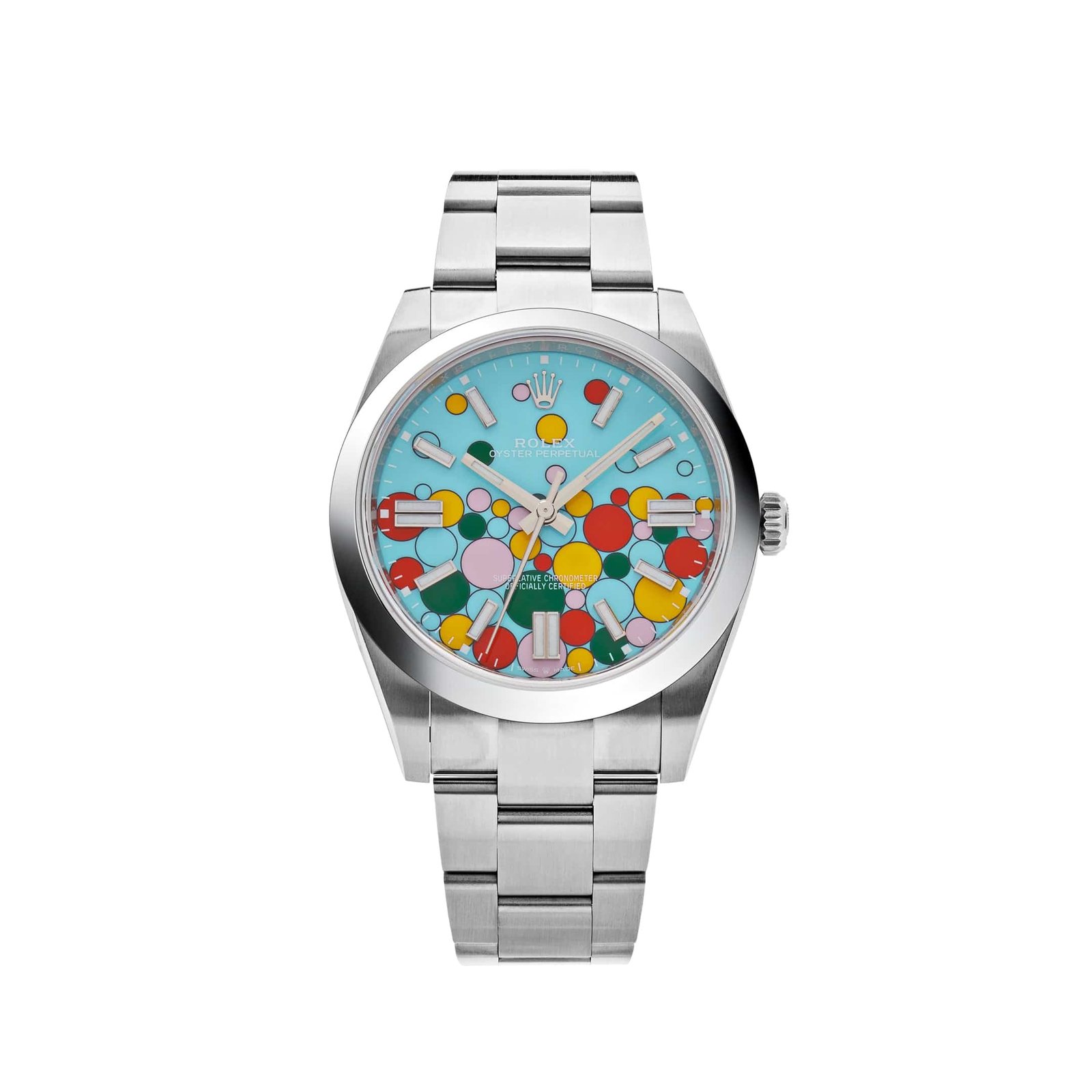 Rolex Oyster Perpetual 41 124300 Stainless Steel 'Celebration Motif' Dial (2024)
