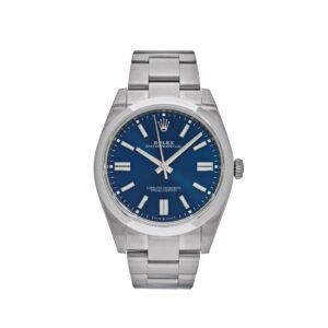 Rolex Oyster Perpetual 41 124300 Stainless Steel Bright Blue Dial