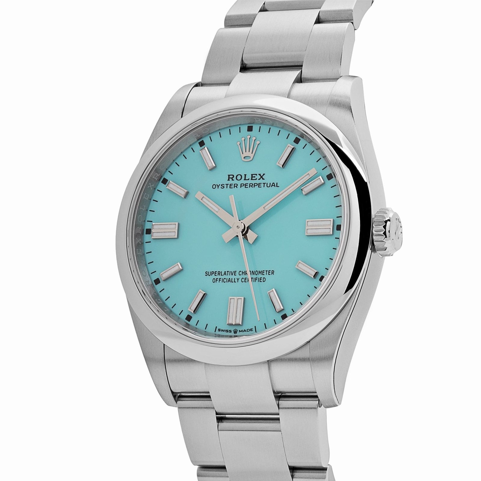 Rolex Oyster Perpetual 36 126000 Stainless Steel Turquoise Dial - Image 3