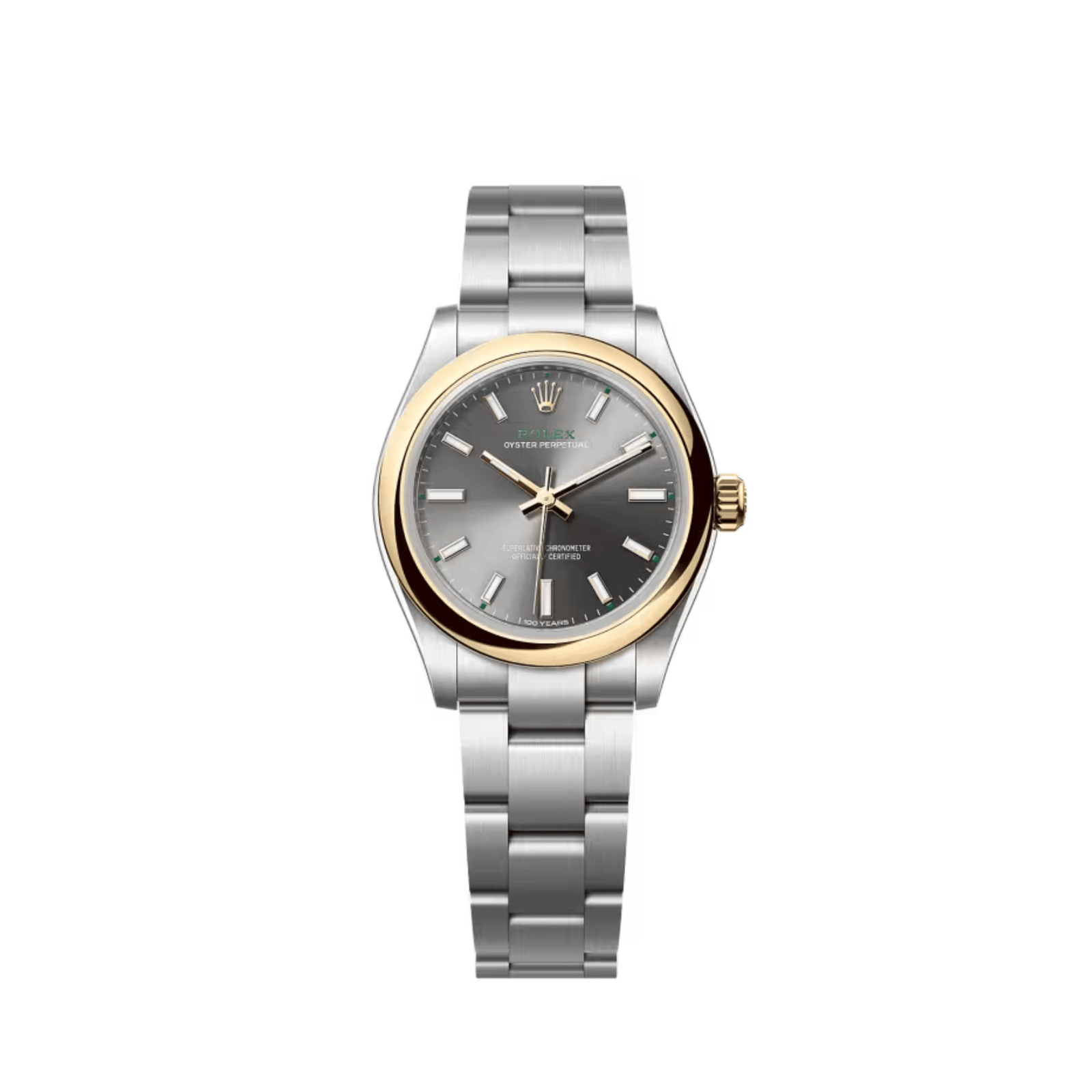 Rolex Oyster Perpetual 31 277203 'Oyster 100' 'Ladies' Stainless Steel Yellow Gold Slate Dial (2026)
