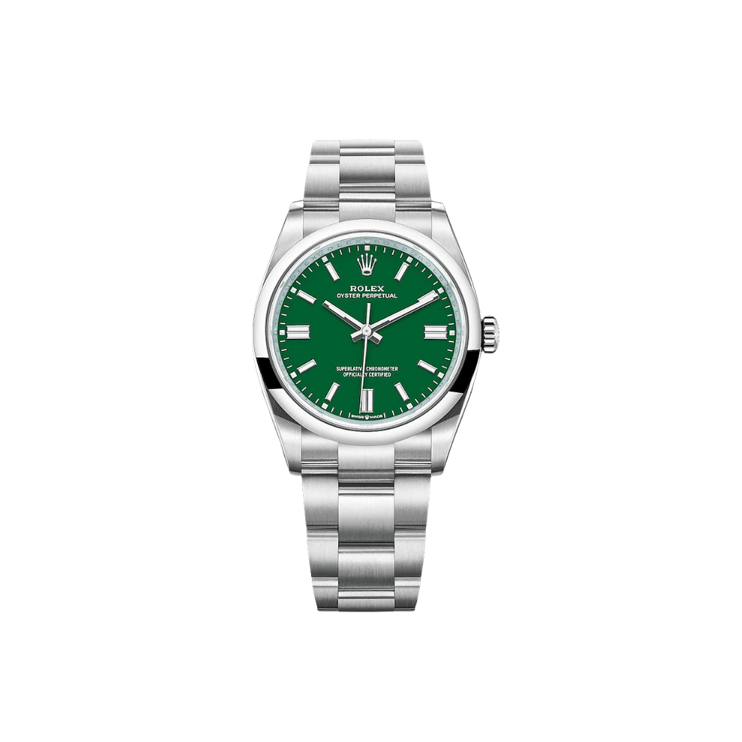 Rolex Oyster Perpetual 31 277200 'Ladies' Stainless Steel Green Dial