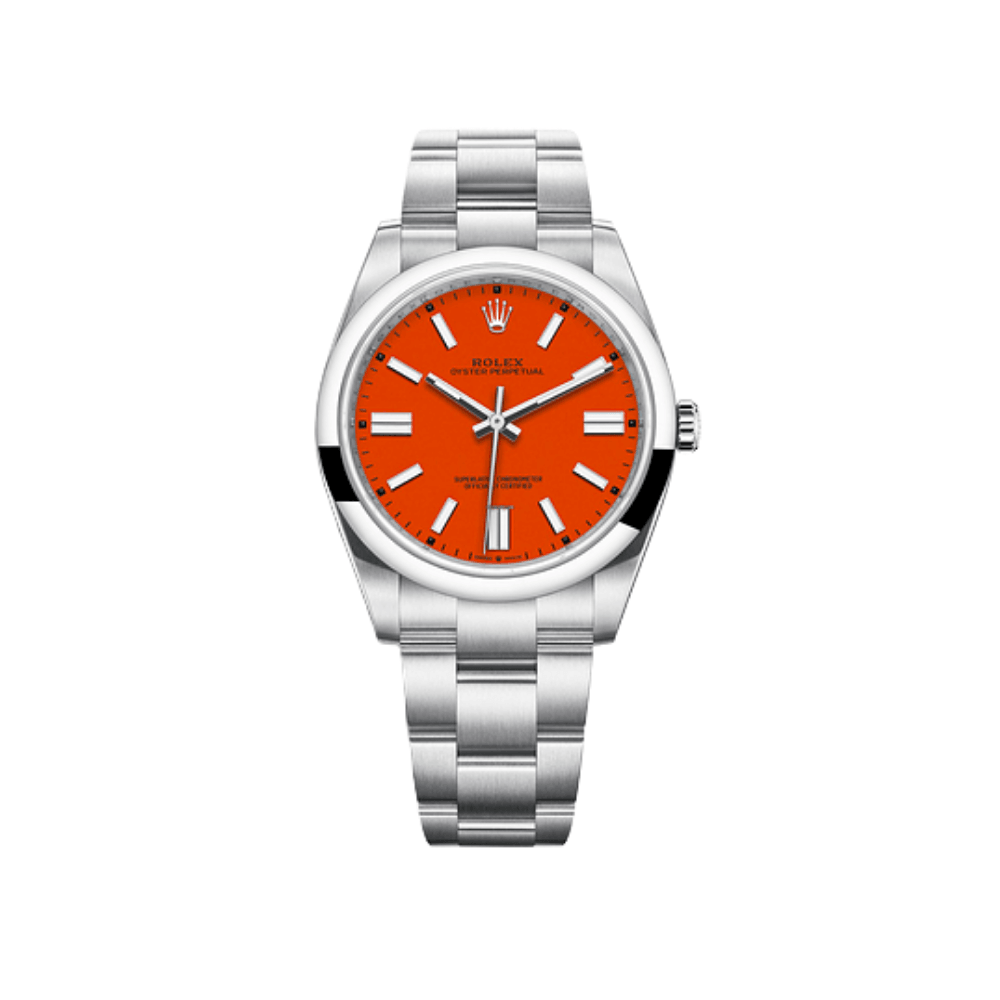 Rolex Oyster Perpetual 31 277200 'Ladies' Stainless Steel Red Coral Dial