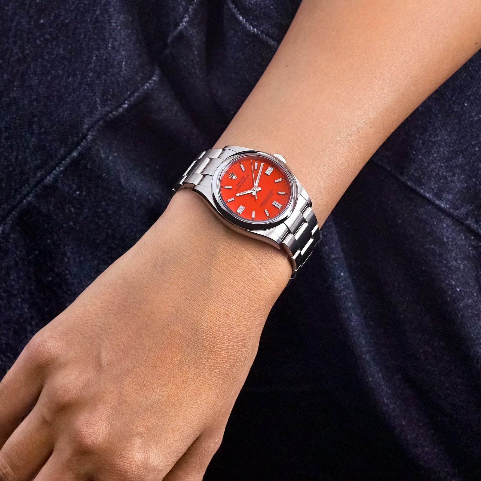 Rolex Oyster Perpetual 36 126000 Stainless Steel Coral Red Dial - Image 4