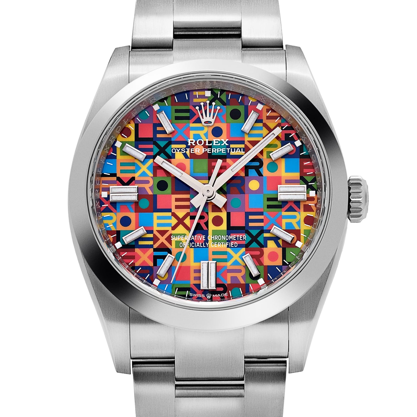 Rolex Oyster Perpetual 36 126000 Stainless Steel Multicoloured Jubilee Motif Dial (2026) - Image 4