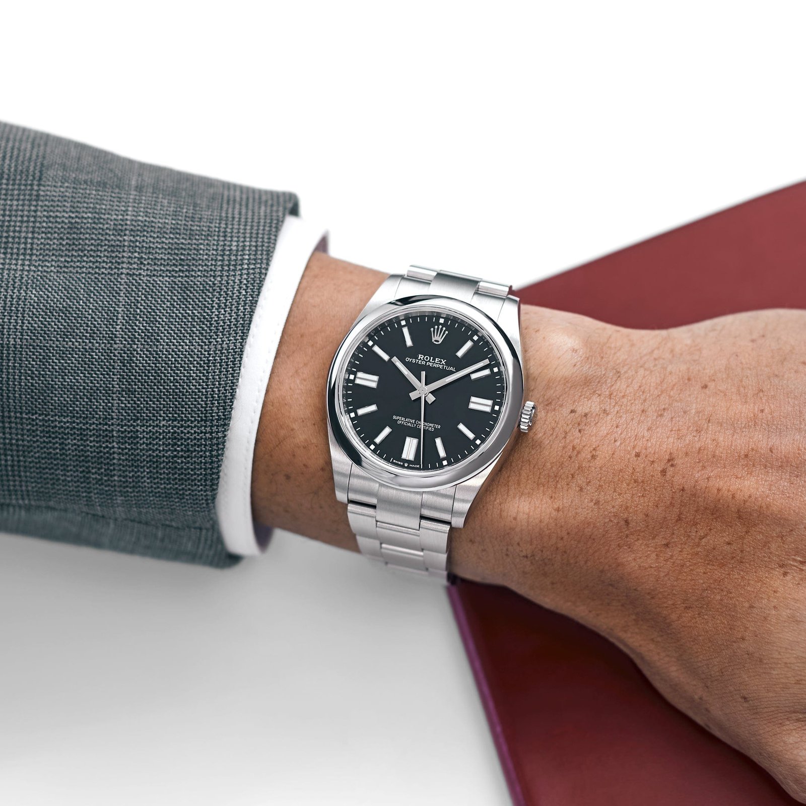 Rolex Oyster Perpetual 41 124300 Stainless Steel Black Dial - Image 2