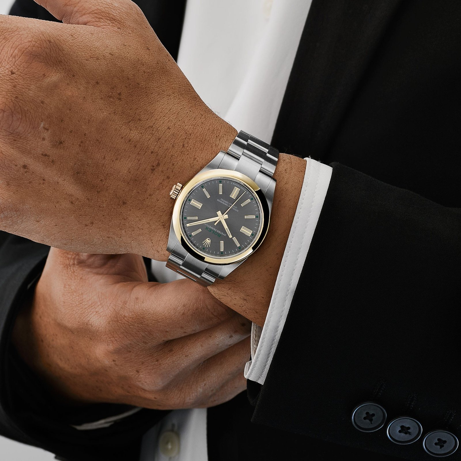 Rolex Oyster Perpetual 41 134303 '100 Years of Oyster' Stainless Steel Yellow Gold Slate Dial (2026) - Image 3